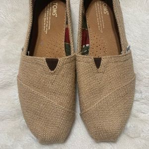 TOMS Alpargata Natural Burlap Sip on Shoe W 7.5